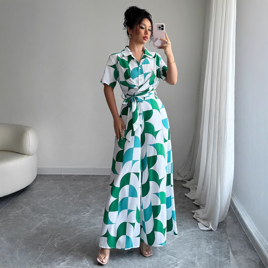 Chic Green Sophie Laurie Wide Leg Jumpsuit