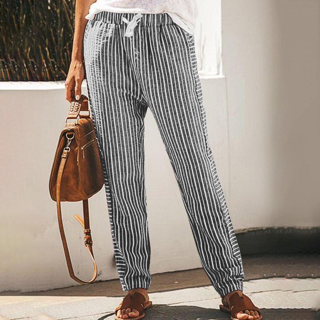 Pinterest-Inspired Sophie Laurie Striped Wide-Leg Pants