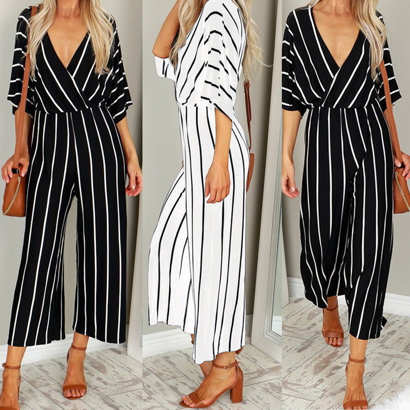 Chic Striped Sophie Laurie Wide-Leg Jumpsuit