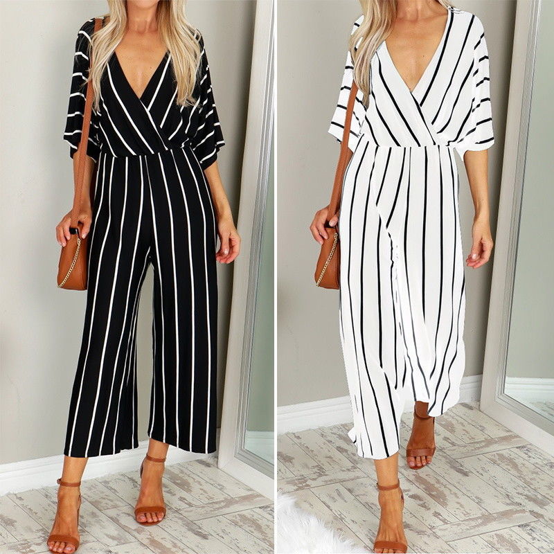 Chic Striped Sophie Laurie Wide-Leg Jumpsuit