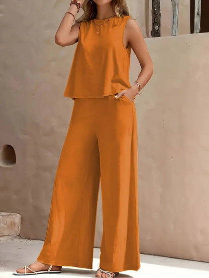 Elegant Loose Cotton Set by Sophie Laurie