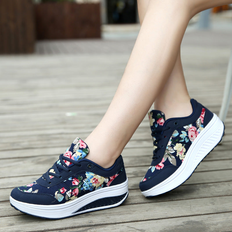 Floral Canvas Sophie Laurie Breathable Sneakers