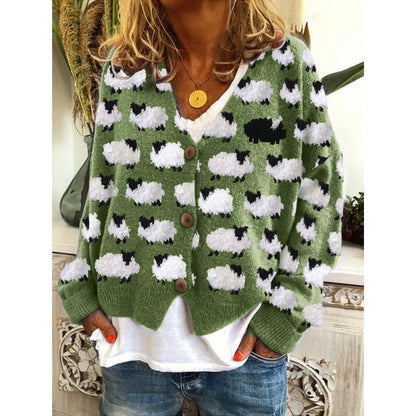 Vibrant Abstract Sophie Laurie Casual Cardigan