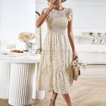Elegant Floral Sophie Laurie Summer Midi Dress
