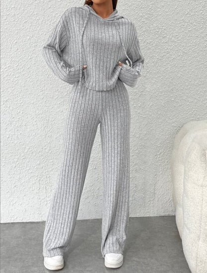 Cozy Striped Sophie Laurie Hoodie Lounge Set