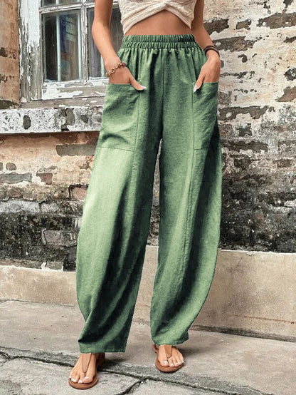 Relaxed Fit Sophie Laurie Harem Pants with Pockets