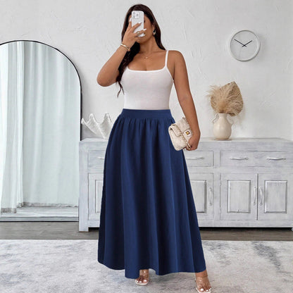 Elegant Navy Flare Skirt by Sophie Laurie