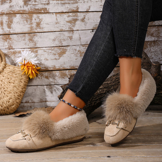 Velvet Plush Loafers by Sophie Laurie