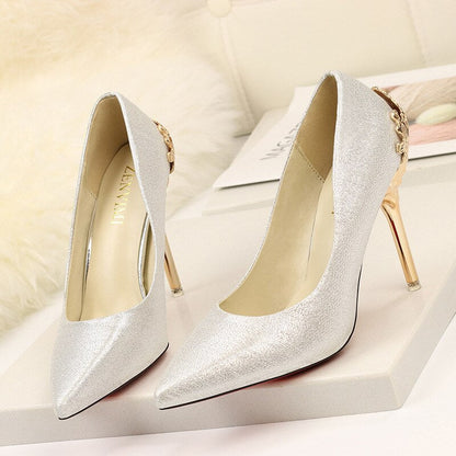 Elegant Suede High Heels by Sophie Laurie
