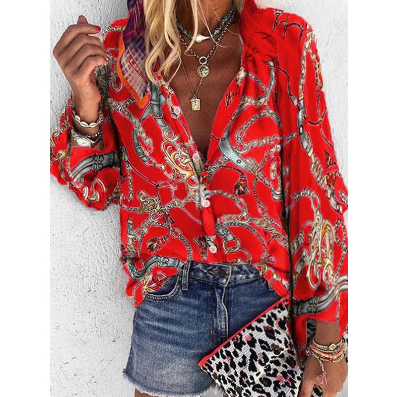 Vibrant Printed Sophie Laurie Street Style Shirt