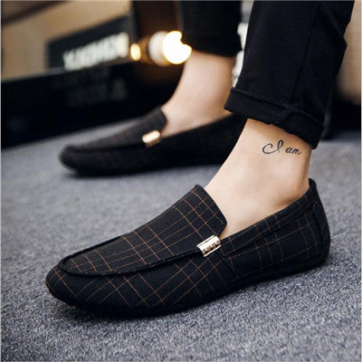 Striped Canvas Loafers Sophie Laurie Men's Shoes