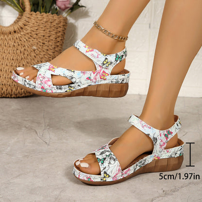 Retro Velcro Platform Sandals by Sophie Laurie