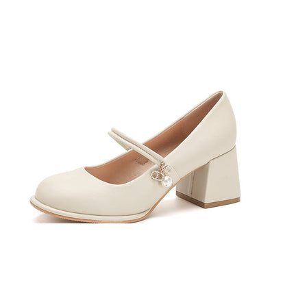 Elegant Chunky Heel High Heels by Sophie Laurie