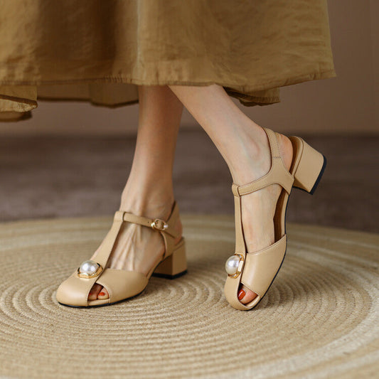 Chic T-Strap Sophie Laurie Summer Sandals