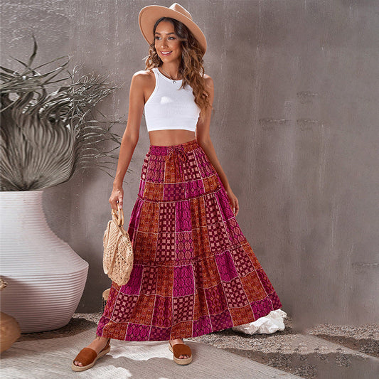 Bohemian Print Sophie Laurie Maxi Skirt