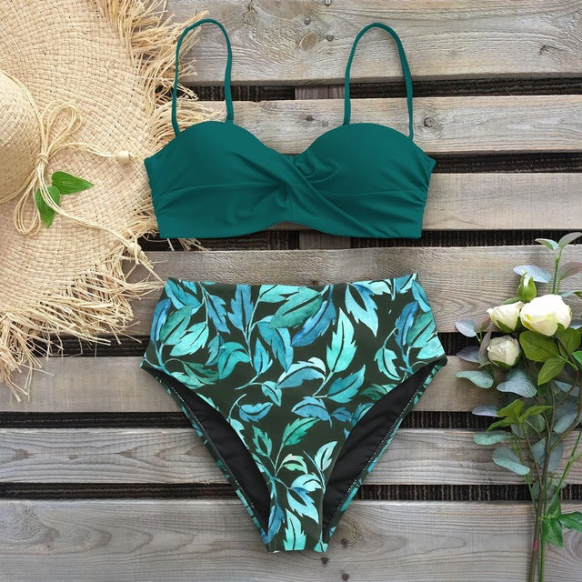 Floral High Waist Bikini by Sophie Laurie