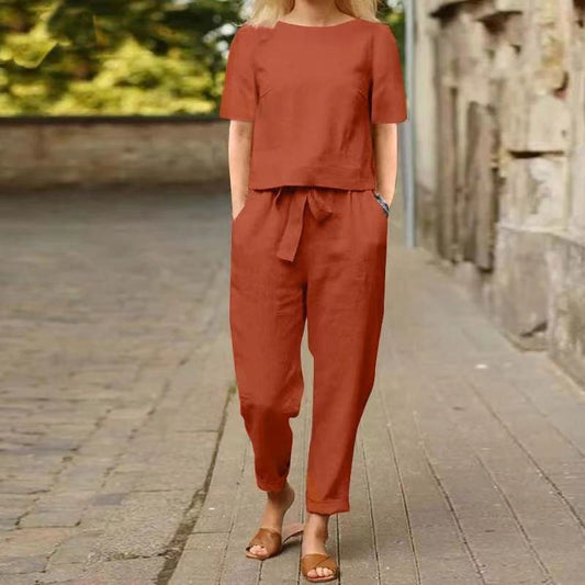 Vintage Linen Set by Sophie Laurie - Summer Capri Outfit