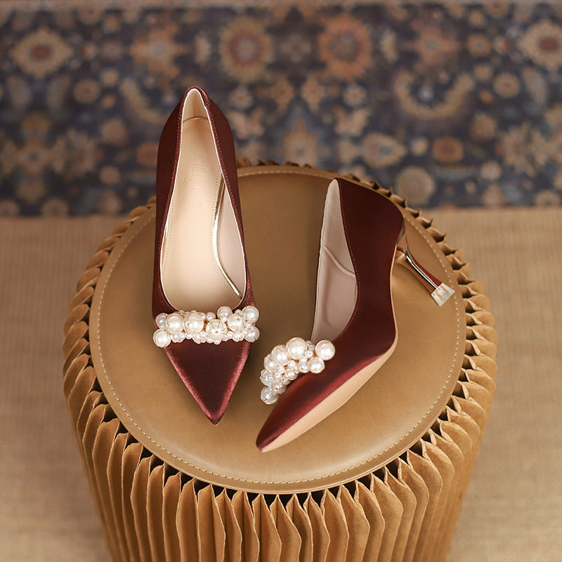 Elegant Sophie Laurie Rhinestone Wedding Heels