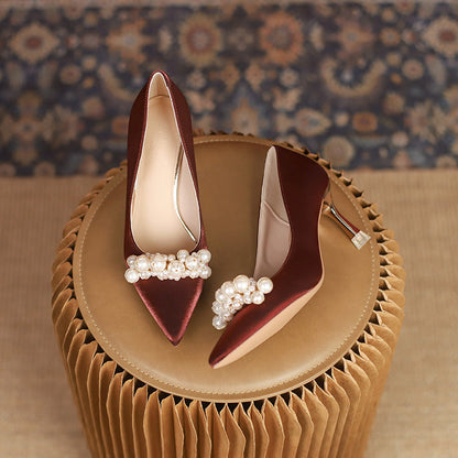 Elegant Sophie Laurie Rhinestone Wedding Heels