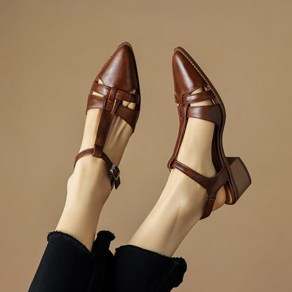 Retro Roman Closed Toe Sandals by Sophie Laurie
