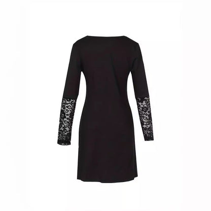 Elegant Lace V-Neck Dress by Sophie Laurie