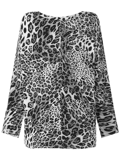 Leopard Print V-Neck Top by Sophie Laurie