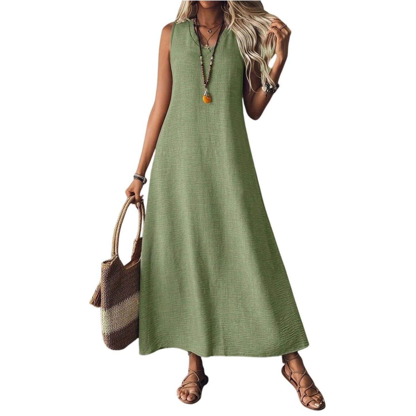 Chic Hemp Sleeveless Dress Sophie Laurie