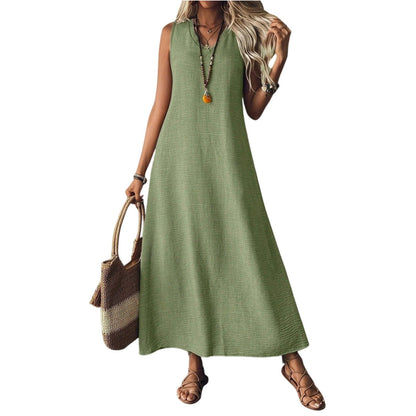 Chic Hemp Sleeveless Dress Sophie Laurie