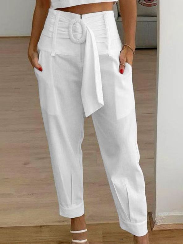 Floral Linen Cropped Pants Sophie Laurie Women’s