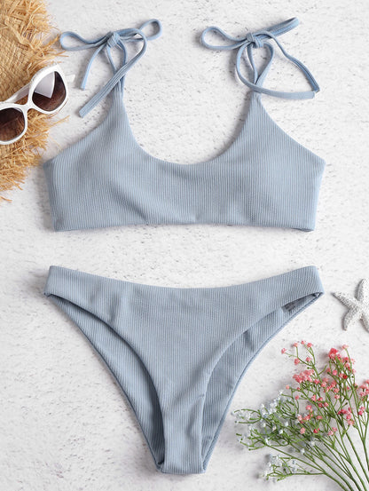 Bold Strapless Low Waist Bikini by Sophie Laurie