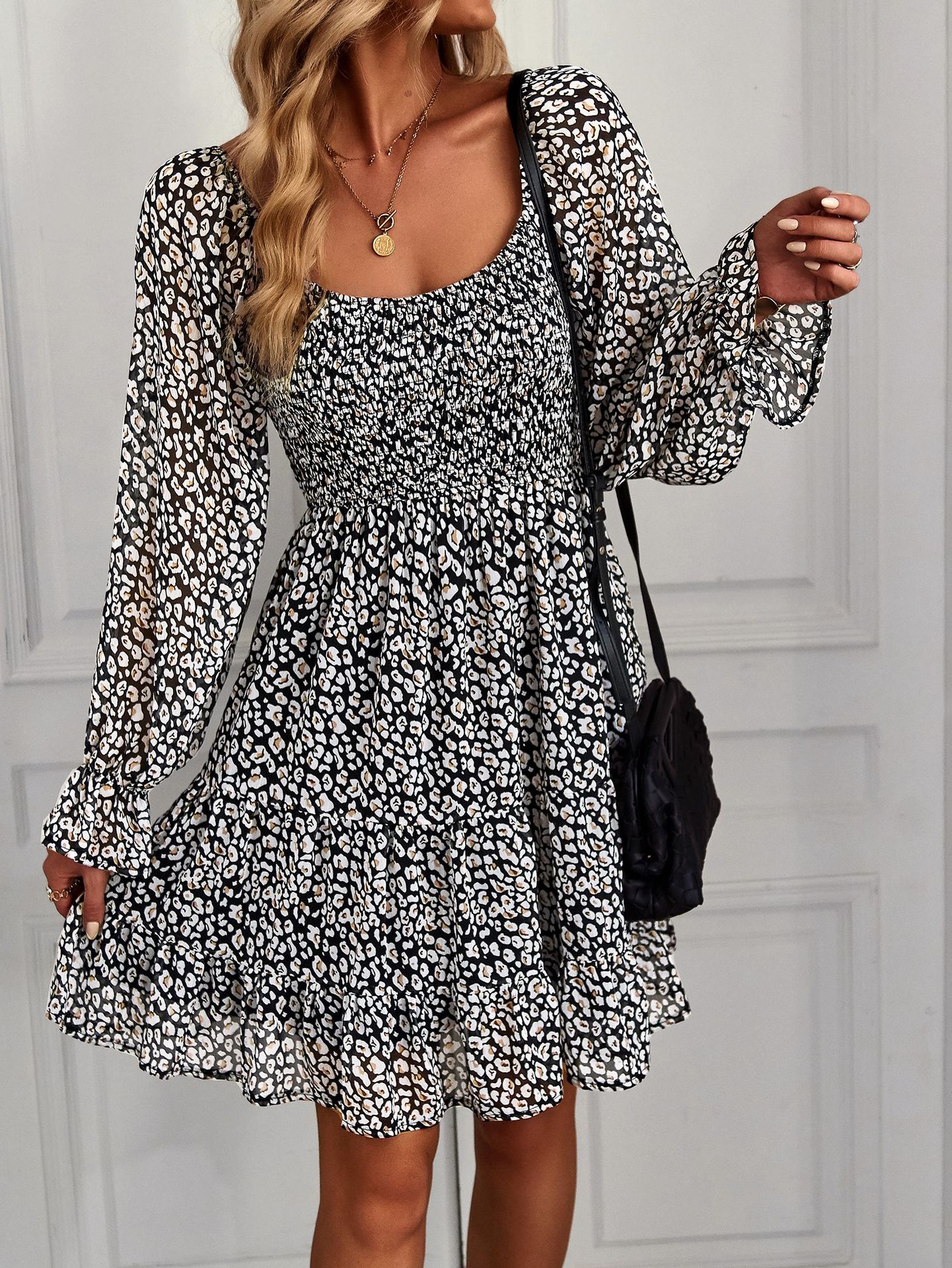 Boho Floral Print Dress Sophie Laurie
