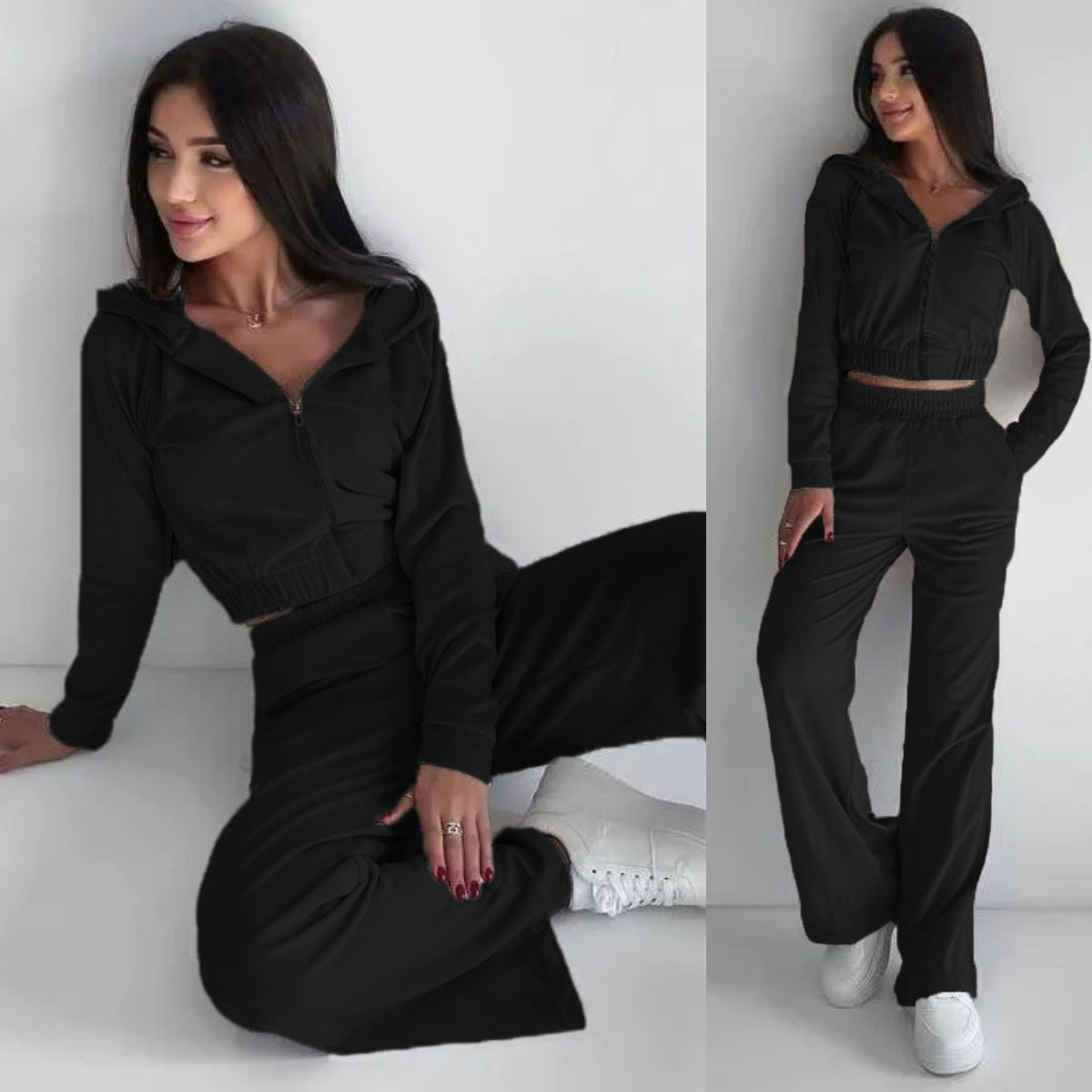 Chic Sophie Laurie Two-Piece Sweatshirt Lounge Set