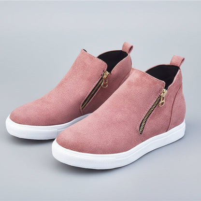 Chic Suede Round Toe Flats by Sophie Laurie
