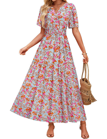 Floral Maxi Dress Sophie Laurie Summer Comfort
