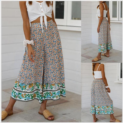 Floral Print Sophie Laurie Straight-Leg Pants