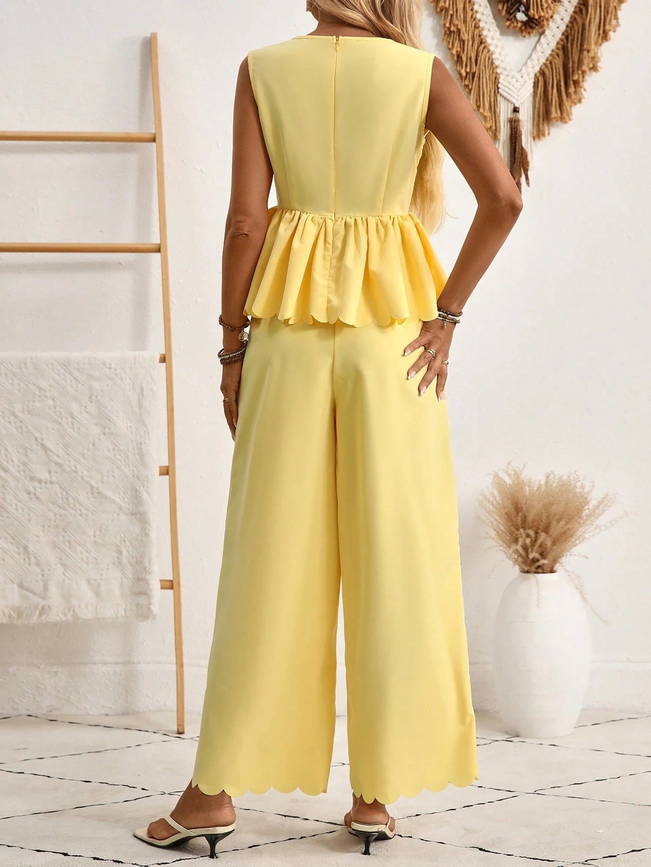 Chic Yellow Sophie Laurie Two Piece Set