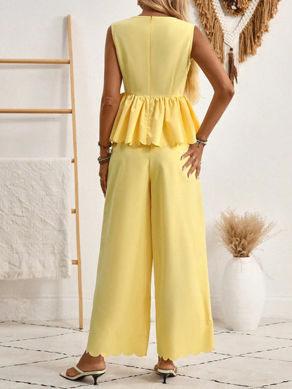 Chic Yellow Sophie Laurie Two Piece Set