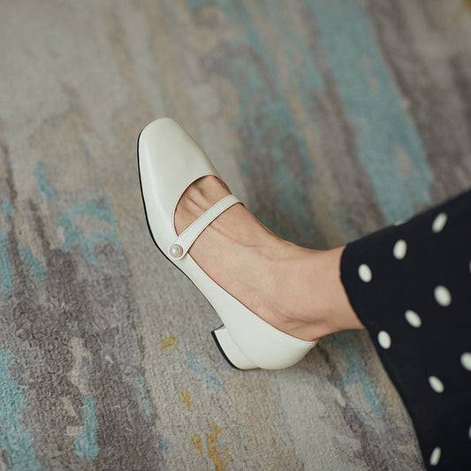 Vintage Mary Jane Thick Heel by Sophie Laurie