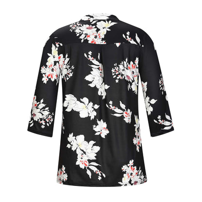 Floral V-Neck Top by Sophie Laurie