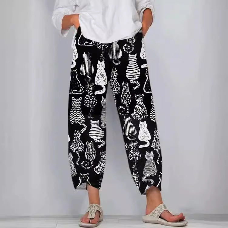 Artful Linen Sophie Laurie 3D Pattern Pants