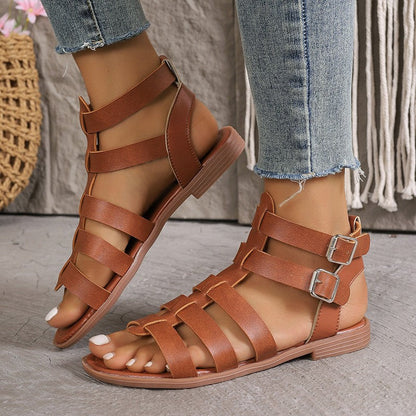 Chic Roman Sophie Laurie Hollow Sandals