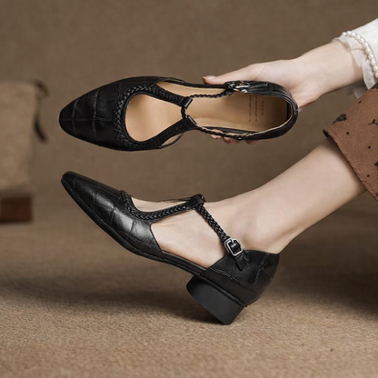 Retro Mary Jane Chunky Heels by Sophie Laurie