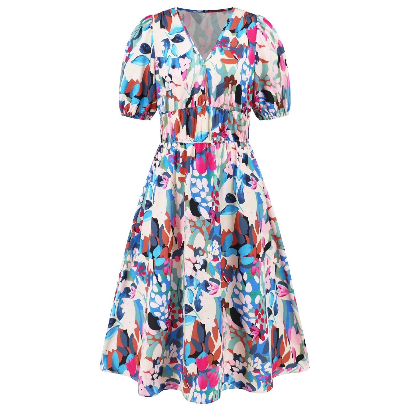 Bohemian Floral V-Neck Dress by Sophie Laurie