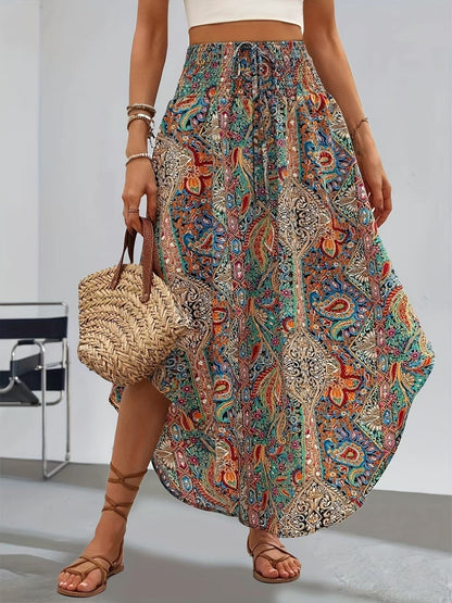 Boho Floral Sophie Laurie A-Line Skirt