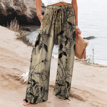 Floral High Waist Yoga Pants by Sophie Laurie