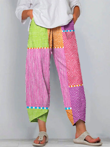 Vibrant Stripe Sophie Laurie Cropped Pants