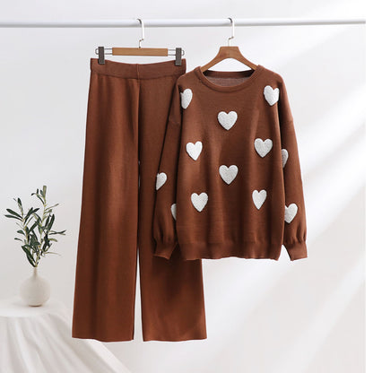 Chic Heart Knit Set by Sophie Laurie