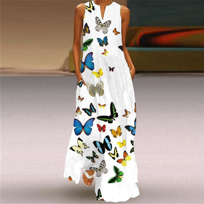 Vibrant Print Long Dress Sophie Laurie