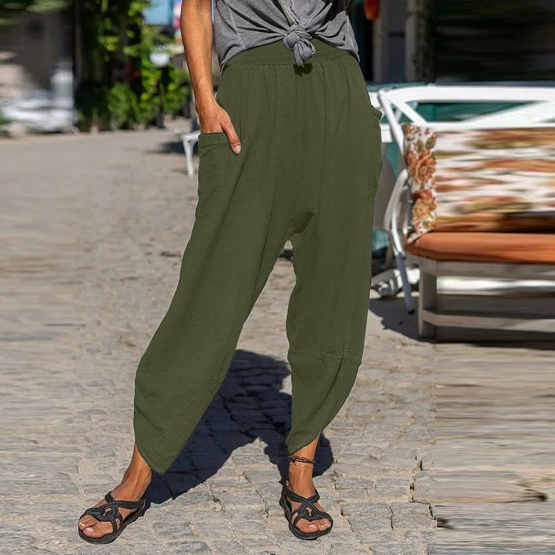 Relaxed Fit Sophie Laurie Cotton Casual Pants