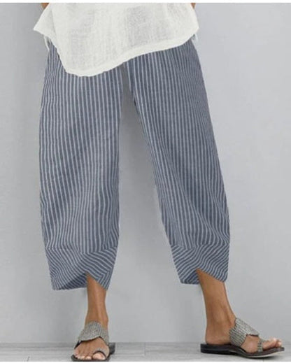 Boho Print Elastic Waist Pants by Sophie Laurie